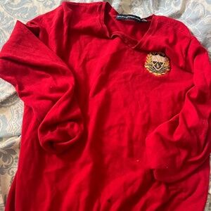 red women's sweater
